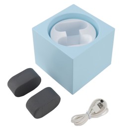 Double Automatic Watch Winder USB Battery Powered 2 Speeds Adjustable Quiet Operation Smart Watch Winder with LED Light Light Blue