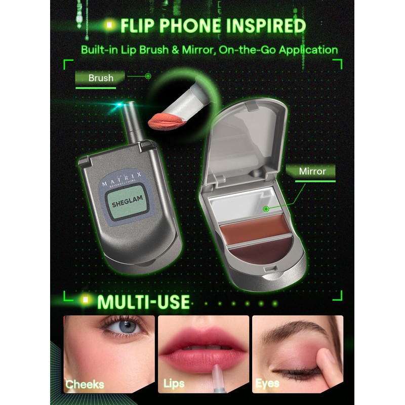 SHEGLAM The Matrix Going Digital Two-Tone Blush Lightweight Buildable Soft