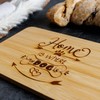 Spruchreif Bamboo Breakfast Board with Engraving, Bread Board with Engraving,