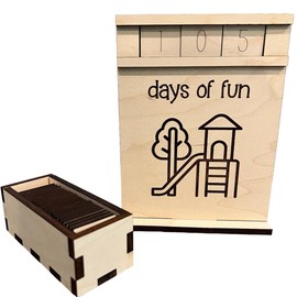 School Days Wood Countdown From Made By R And R (Days of Fun)