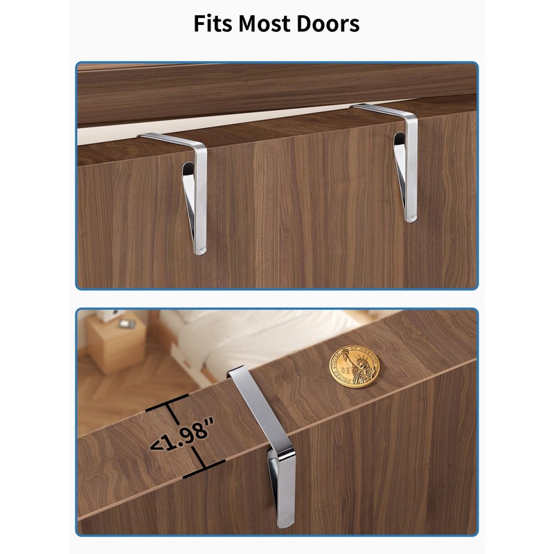 JARLINK 2 Pack Over the Door Organizer Storage, 5 Shelf