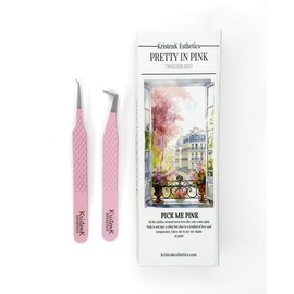 Pretty in Pink - Tweezer Duo - Volume Tweezer: OG Tip (8mm length tip)