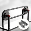 sourcing map 8Pcs 10B-1 Chain Offset Half Link Roller 15.875mm