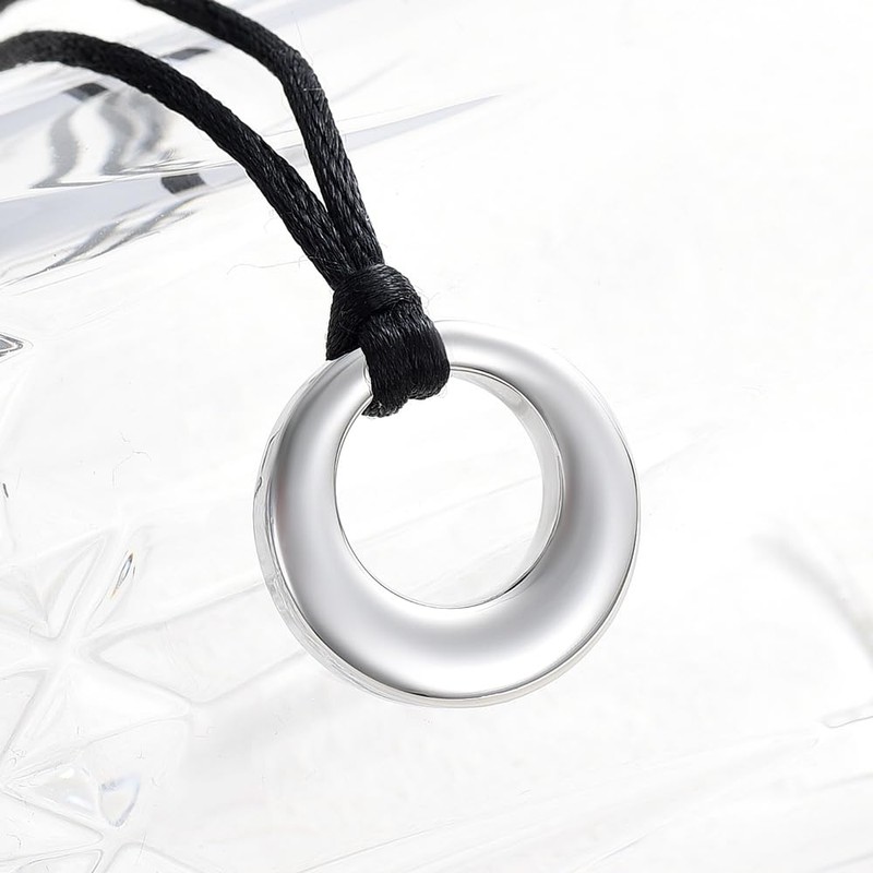 Ashes Pendant Necklace, Memorial Ashes/Hair Holder, Waterproof, Stainless Steel, Women's