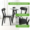 DELAVIN Soild Wood Dining Chairs Set of 2, Oak Wood
