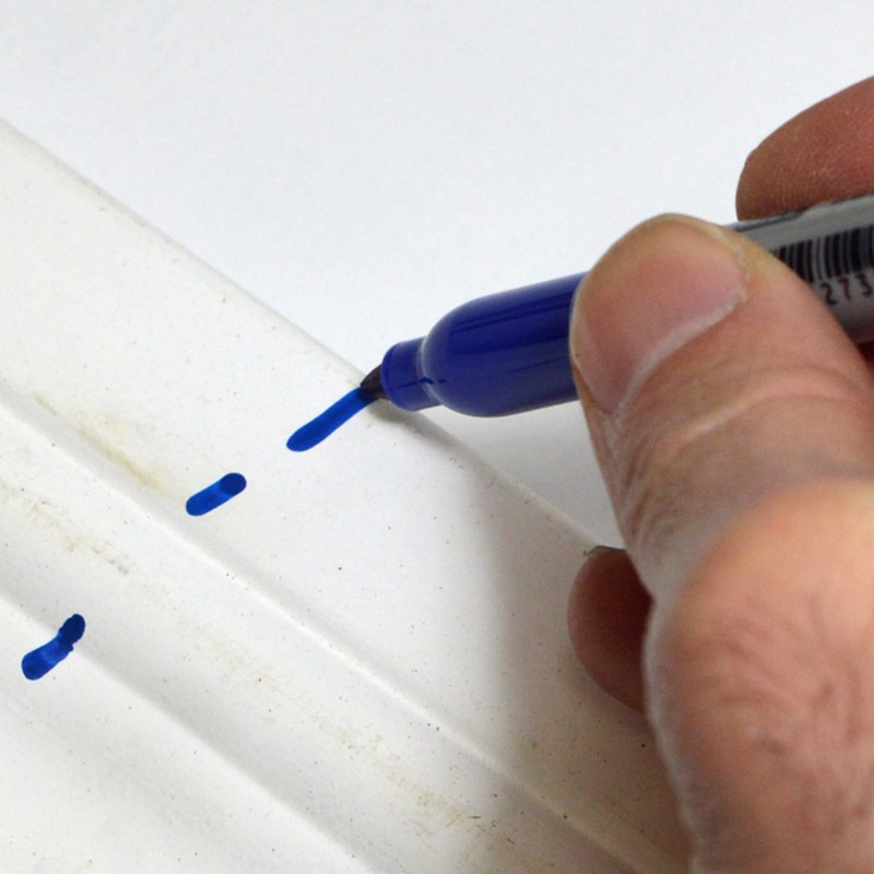 Carmel Permanent Marker Fine Tip, Pack of 4 (Black)