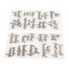 Words Clear Stamp Greeting Words Pattern Transparent Silicone Stamps for