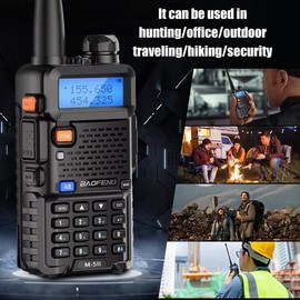 KEPEAK UV-5R Ham Radio, Long-Range Dual Band Handheld Walkie Talkie, High Power Two-Way Radio with 1800mAh Battery and Earpiece