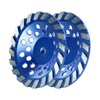 SALI 7 Inch 2pcs Concrete Grinding Wheels 20 Turbo Diamond