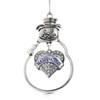 Inspired Silver - Washington - Silver Christmas Ornament - Pave
