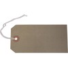 50 Strung Buff Tags 120mm x 60mm