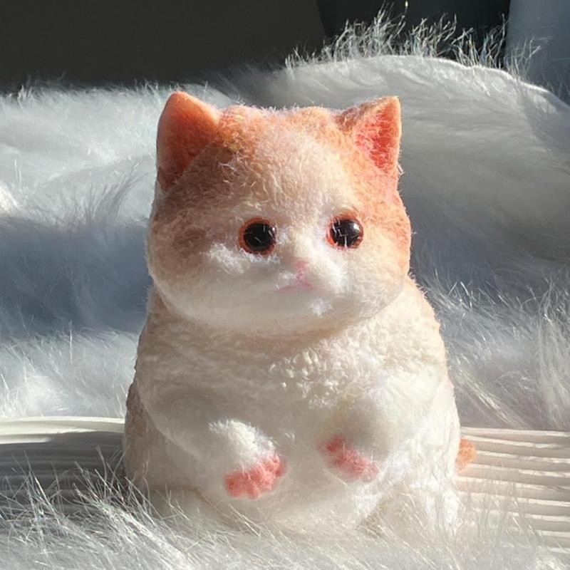 3D Soft Cat Soft Squeeze Toy Cute Soft Cat Finger