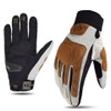 LYHXS-MOTOS Black Brown Adult Race Motorcycle Gloves - Summer Breathable