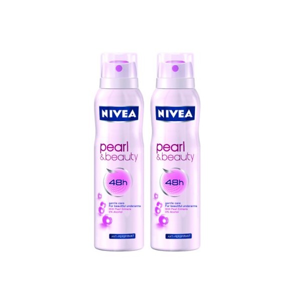 Nivea For Women Pearl Beauty Deodorant (150Ml) (Pack Of 2)