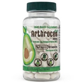 Suplemento vegano para la salud de las articulaciones EVO, 300 mg de aguacate y soja insaponificable, suministro para 60 días, una cápsula por día