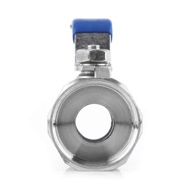 Stainless Steel Ball Valve SS 304 BSP Female Thread Pipe Ball Valve with Lever Handle Manual On/Off Control Full Flow Reduced Port (3/4 Inch)
