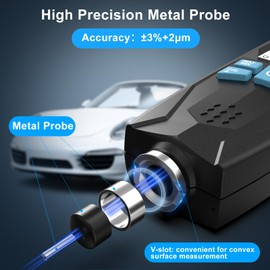 Car Paint Gauge, DURFICST Paint Layer Thickness Gauge for Cars, with Automatic Digital Calibration and Data Holding, Paint Thickness Gauge for Car, Fe/NFe Automatic Detection