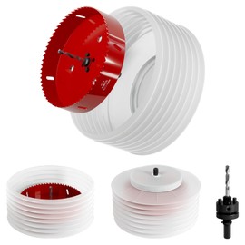 6.25 Inch (159mm) M42 Bi-Metal Hole Saw with Dust Bowl, Hex Shank Hole Saw Drill Bit for Wood, Plywood, Plastic, Gypsum Board, Various Thin Metal Sheets