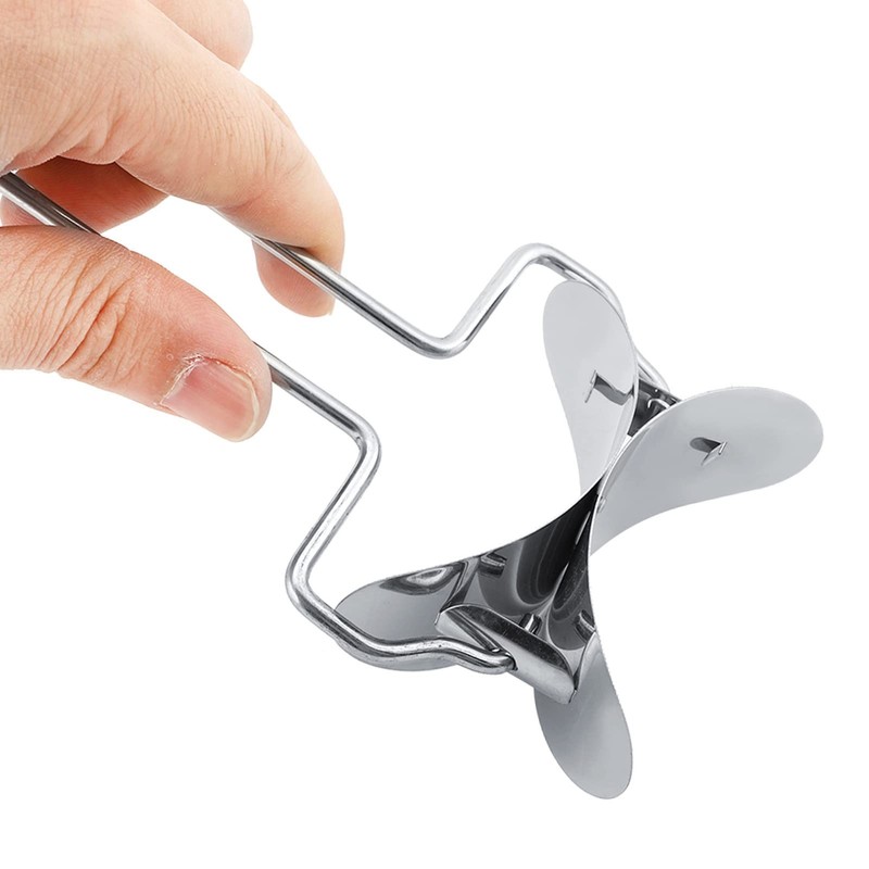Stainless Steel Dumpling Wrapper Dough Cutter,Circle Dough Blade Roller Ravioli