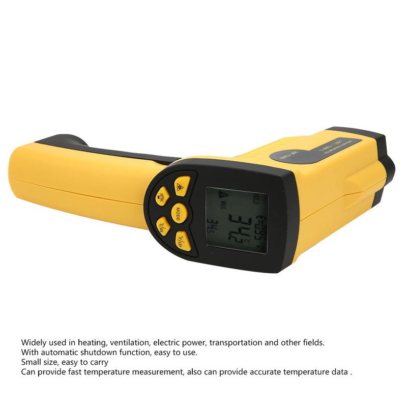 HP1300 Handheld NonContact Digital Infrared IR Thermometer Temperature Tester 501300℃(582372℉)