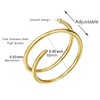 Decentraland Stainless Steel Spiral Nose Ring Double Hoop Nose Ring