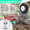 13x5.00-6" Tiller Tires and Wheels, (2-Pack 1" Axle Bore, 3-1/8"