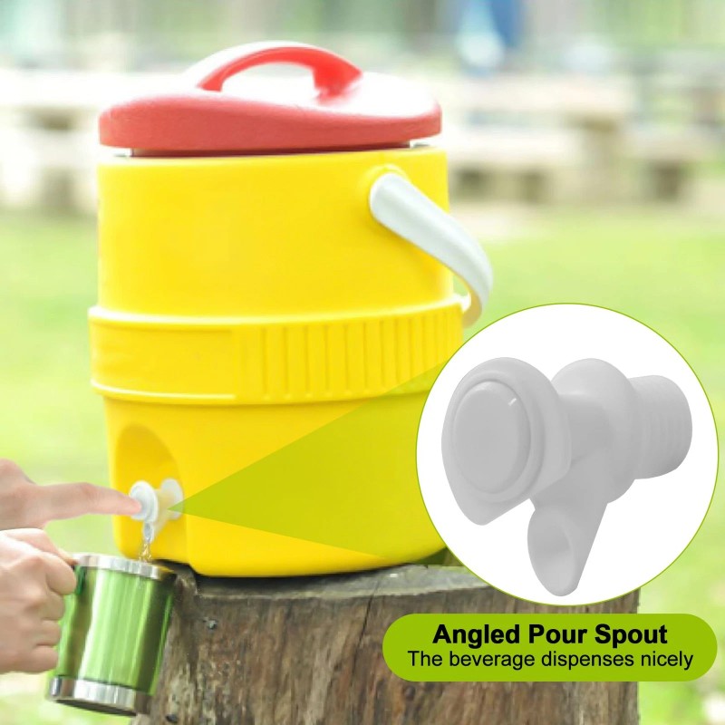 LERGNA 5-Pack Push Button Spigot Kit Replacement Compatible with Igloo