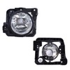 ANTUKO 2 piezas de luz antiniebla transparente para lente izquierda