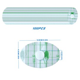 Visxcnu Pack of 100 Ear Protection Swimming Children, Waterproof Ear Patches, Ear Plugs Children Waterproof with Absorbent Centre Transparent and Efficient Waterproof, Ear Plugs Water Swimming Surfing