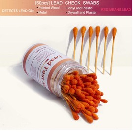 (80 Rapid Home Testing Swabs) Lead Test Swab Kit,30-Second Results. Dip in Water. Home Use for All Surfaces - Painted,Metal, Toys,Dishes, Ceramics,Jewelry,Wood,High-Sensitive, Non-Toxic Test (80)