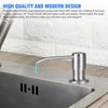 Sink Soap Dispenser Kit with Silicone Tube Stainless Steel Electroplating