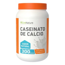 Caseinato De Calcio Rápida Absorción 300gr Livenature Sin Sabor