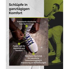 Caterpy AIR - Ultimate Elastic No-Tie Shoelaces Custom Fit, Comfortable, Easy Install For Adults, Kids, & Casual Wear, Electric Yellow