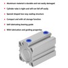 Air Cylinder Aluminum Thin Double Acting Sealing Pneumatic Components Accessories