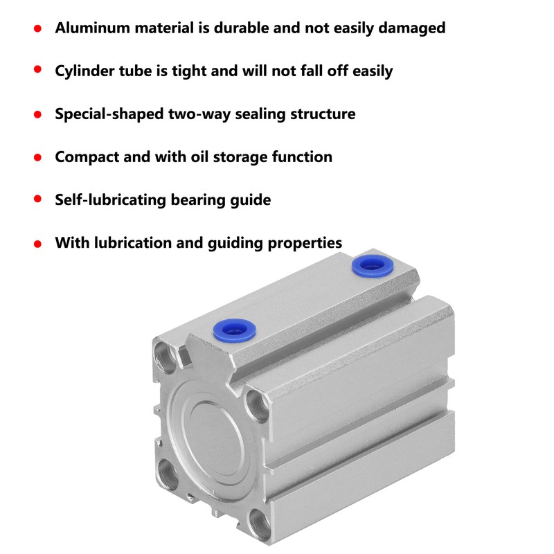 Air Cylinder Aluminum Thin Double Acting Sealing Pneumatic Components Accessories