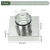 YOKIVE Duct Connector Flange, Galvanized Steel Air Ducting Mounting Plate