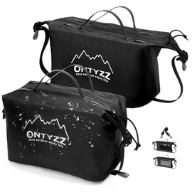 Toiletry Bag Travel Men's Toiletry Bags Waterproof Lightweight Foldable Large Toiletry Bag Travel Organiser with Carry Handle & Carry Strap Women's Cosmetic Bag, Black-2 Pieces