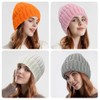 Rosoz Winter Hats for Women Warm Thick Soft Stretch Cable