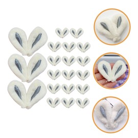 ABOOFAN 4sets Diy Jewelry Charms Bunny Ear Decor Easter Fabric Ears for Craft Projects 20pcs*4
