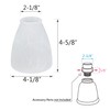 Aspen Creative 23062-4 Alabaster Transitional Style Replacement Glass Shade, 2-1/8"