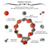 Ruishupin Natural crystal bracelet,South Red Bracelet 12mm bead silver accessories