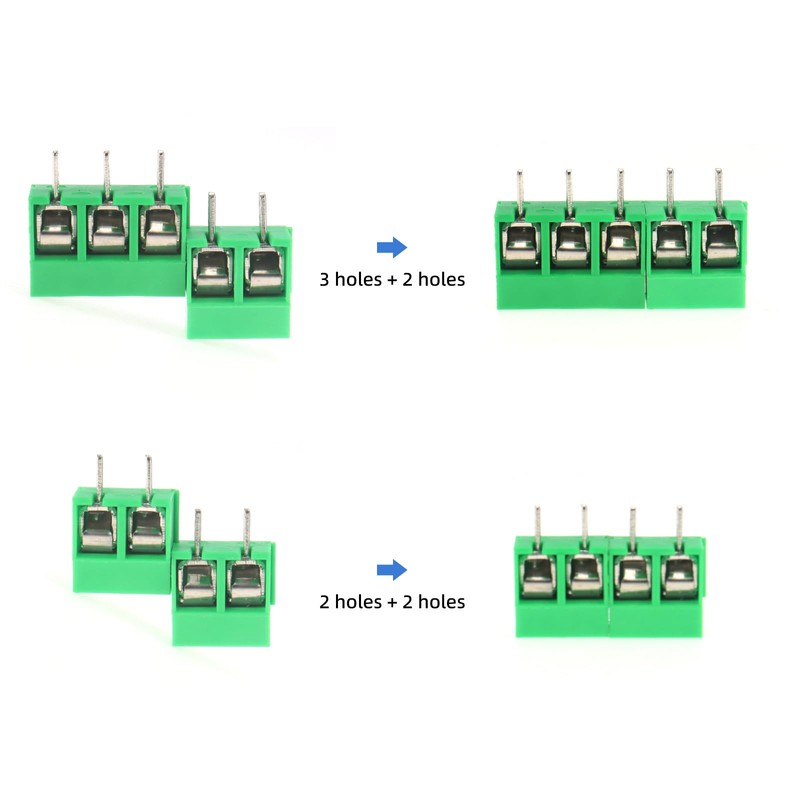 AEDIKO PCB Mount Screw Terminal Block (Green-60pcs)