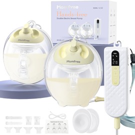 Breast Pump Hands Free K3 Updated, Wearable Breastfeeding Pump with Soft Double-Seal Flange, 1800mAh Long Battery Life & LED Display, 3 Modes & 9 Levels Electric Breast Pumps Portable,15-24mm