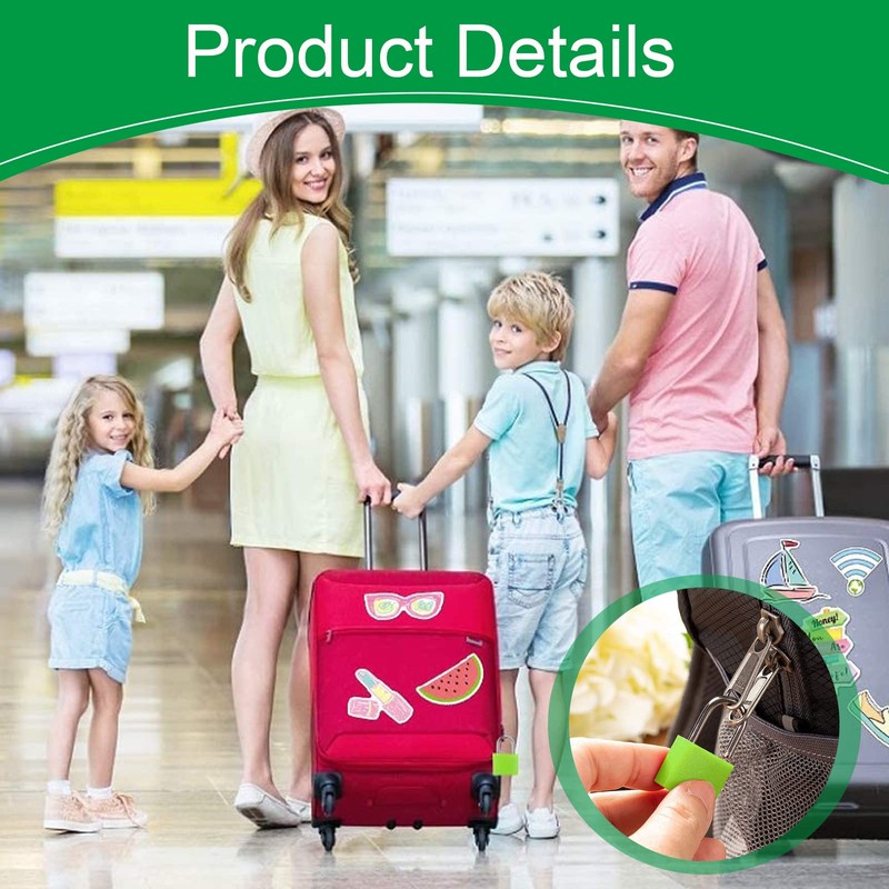Dfuqanb Pack of 12 Suitcase Locks, Suitcase Lock with Key,
