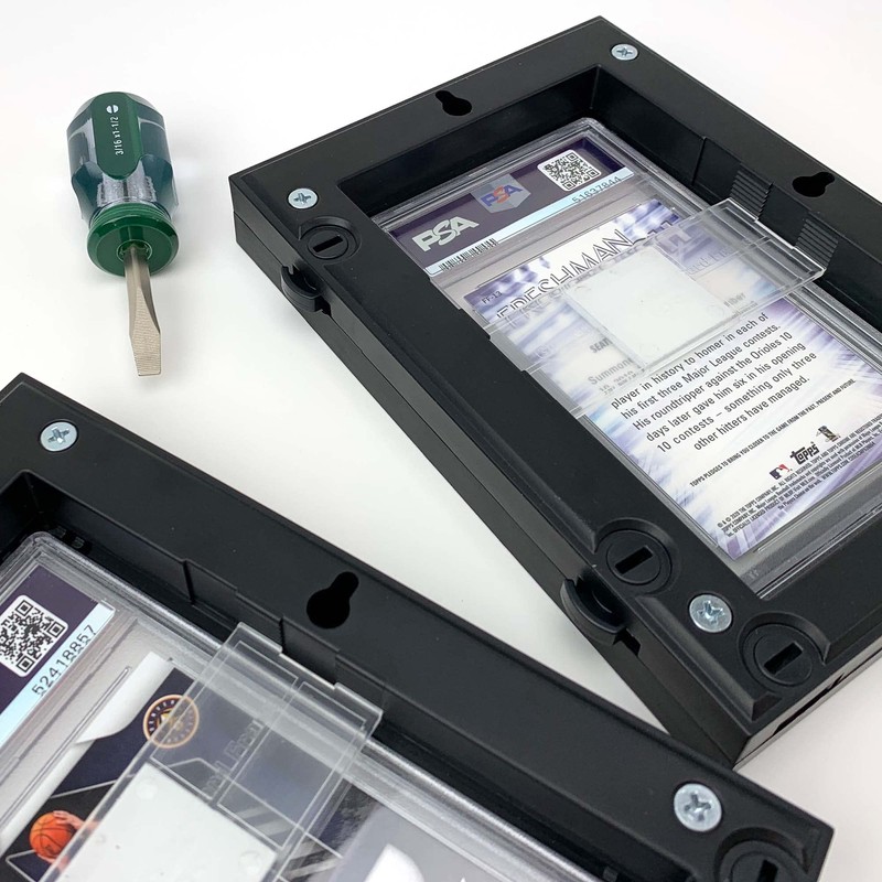 BCW Interlocking Graded Card Frames - Black - Pack of