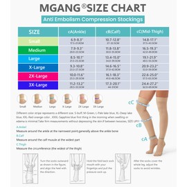 MGANG Ted Hose Thigh High Anti Embolism Compression Stockings for Women & Men, Surgical Compression Stockings, 15-20 mmHg Compression TED Hose Socks with Inspect Toe Hole, 1 Pair, Beige XL