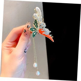 WOONEKY Easter Rabbit Hair Clips with Carrot Tassel Design Cute Alligator Barrettes for Cheerful Hair Accessories for Easter Party Birthday Spring Celebrations