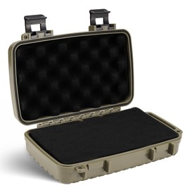 Mecarmy B20 Edc Storage Box, Compact Waterproof Hard Case With Removed Foam, Small Dry Container For Outdoor Gear Tools Electronics, Durable Abs Portable Utility Carry Case For Home Travel - Brown