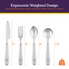 Special Supplies Premium Stainless Steel Weighted Silverware for Parkinson's Patients-