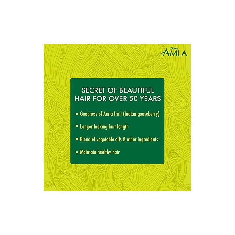 DABUR Dabur Amula Hair Oil Natural Care for Healthy, Long